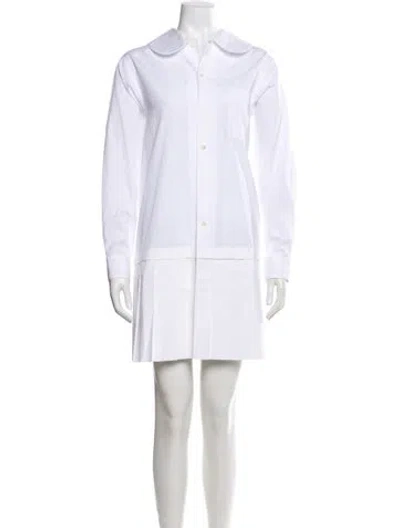 Pre-owned Comme Des Garçons Girl Mini Dress In White