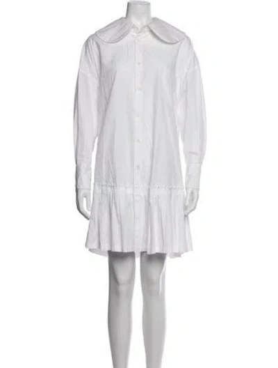 Pre-owned Comme Des Garçons Girl Mini Dress In White