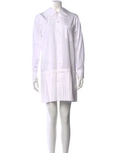 Pre-owned Comme Des Garçons Girl Mini Dress In White