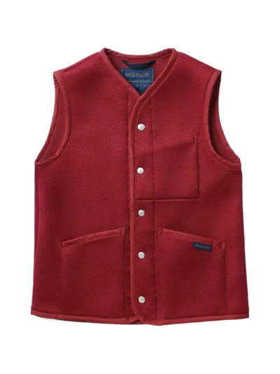 Comme Des Garcons Girl Patch-pocket Buttoned Vest In Red