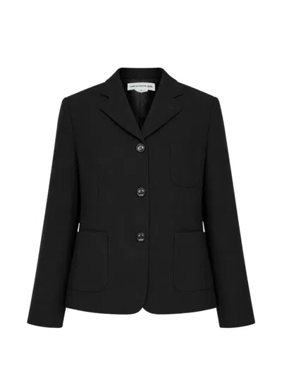 Comme Des Garcons Girl Patch-pocket Button-down Blazer In Black