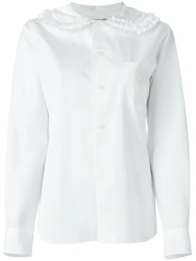 Comme Des Garcons Girl Peter Pan Collar Blouse In White