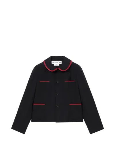 Comme Des Garcons Girl Peter-pan-collar Pocket Jacket In Black