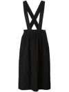 Comme Des Garcons Girl Pinafore Skirt In Black