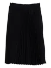 Comme Des Garcons Girl Pleated Midi Skirt In Blue