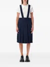 Comme Des Garcons Girl Pleated Pinafore Dress In Blue