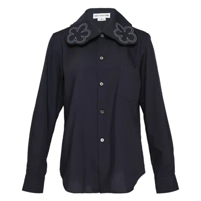 Comme Des Garcons Girl Polyester Spun Broad Stitch Blouse In Black