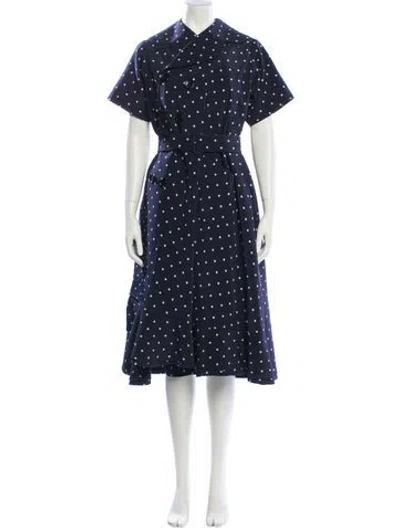 Pre-owned Comme Des Garçons Girl Printed Coat In Blue