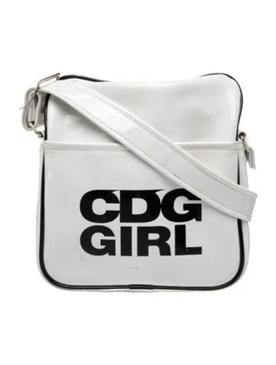 Pre-owned Comme Des Garçons Girl Pvc Crossbody Bag In White