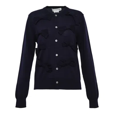 Comme Des Garcons Girl Ribbon Decoration Cardigan In Black