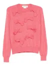 Comme Des Garcons Girl Ribbon-embellished Top In Pink