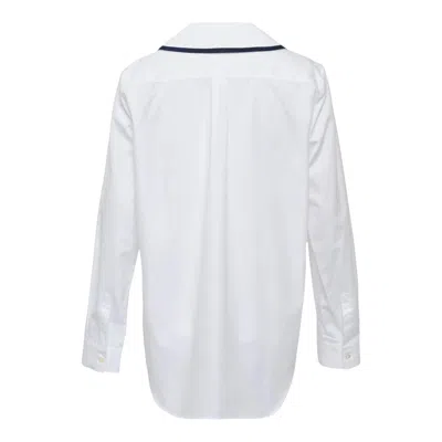 Comme Des Garcons Girl Round Collar Blouse In White