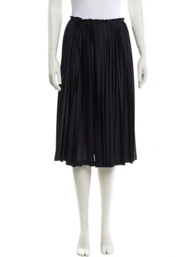 Pre-owned Comme Des Garçons Girl Ruffle Embellishment Knee-length Skirt W/ Tags In Black