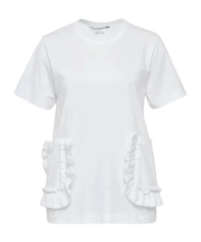 COMME DES GARÇONS COMME DES GARÇONS GIRL RUFFLE POCKET CREWNECK T-SHIRT