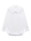 Comme Des Garcons Girl Ruffled Collar Shirt In White