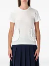 Comme Des Garcons Girl Ruffled Pocket Top In White