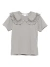 Comme Des Garcons Girl Ruffled T-shirt In Gray