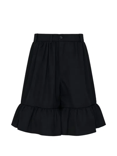 Comme Des Garcons Girl Ruffle-hem Flared Shorts In Multi