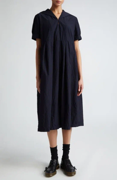 Comme Des Garcons Girl Sailor Collar Midi Dress In Navy | ModeSens