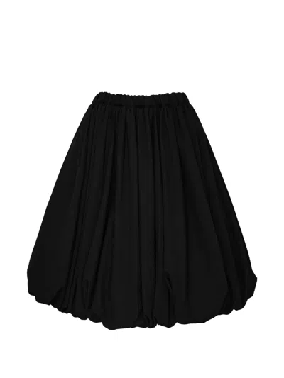 Comme Des Garcons Girl Sculptural Cocoon Midi Skirt In Black