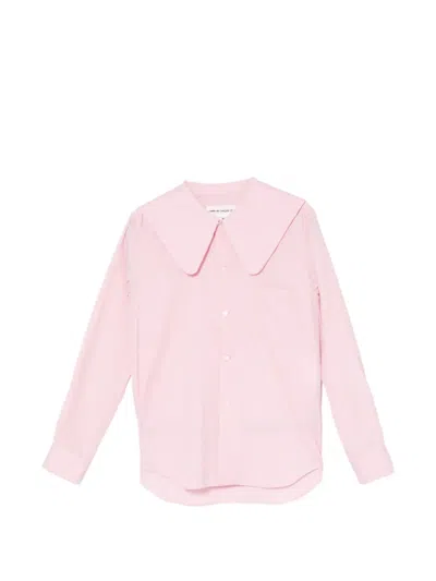 Comme Des Garcons Girl Spread Collar Long-sleeve Shirt In Pink