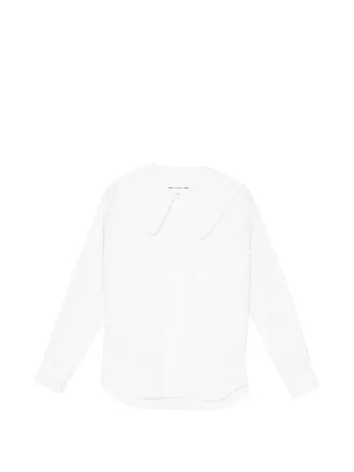 Comme Des Garcons Girl Spread Collar Long-sleeve Shirt In White