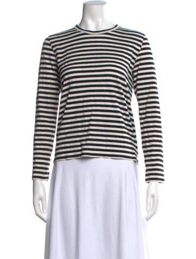 Pre-owned Comme Des Garçons Girl Striped Crew Neck T-shirt In Multi