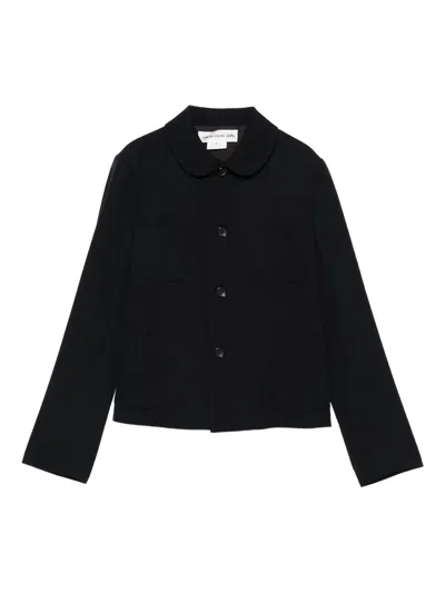 Comme Des Garcons Girl Teiban Round Collar Jacket In Black