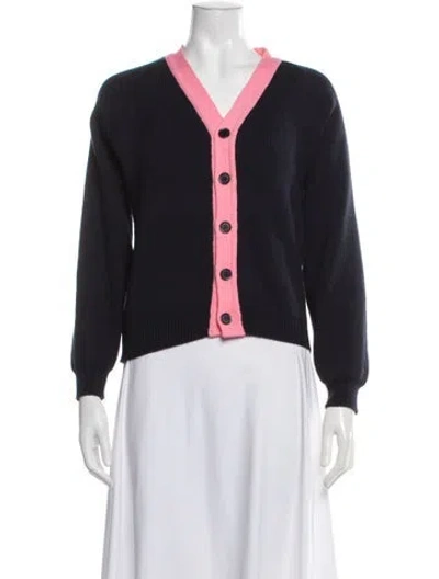 Pre-owned Comme Des Garçons Girl V-neck Sweater In Black