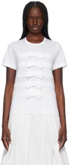 Comme Des Garcons Girl White Cotton Jersey T-shirt In White
