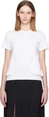 Comme Des Garcons Girl White Pocket T-shirt In White