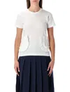 Comme Des Garcons Girl Ruffled Pocket Top In White