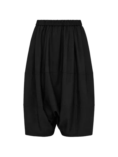 Comme Des Garcons Girl Wide-leg Dropped-crotch Trousers In Black