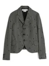 Comme Des Garcons Girl Wool Blazer In Gray