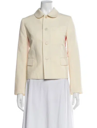 Pre-owned Comme Des Garçons Girl Wool Blazer In Green