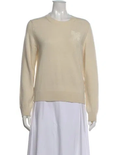 Pre-owned Comme Des Garçons Girl Wool Crew Neck Sweater In Neutral