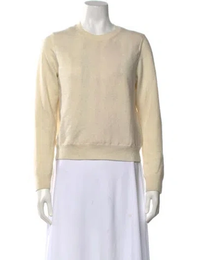 Pre-owned Comme Des Garçons Girl Wool Crew Neck Sweater In Neutrals