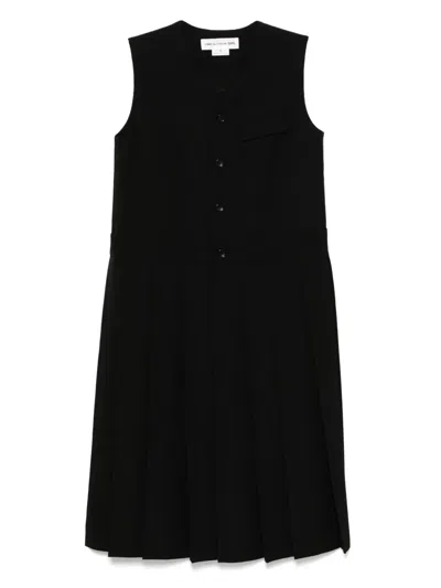 Comme Des Garcons Girl Wool Dress In Black