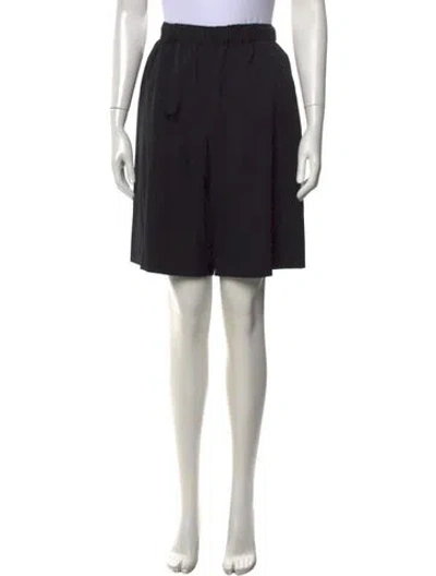 Pre-owned Comme Des Garçons Girl Wool Mini Shorts W/ Tags In Black