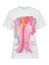 Comme Des Garcons Girl X Mao Yoshino Artwork-print T-shirt In White