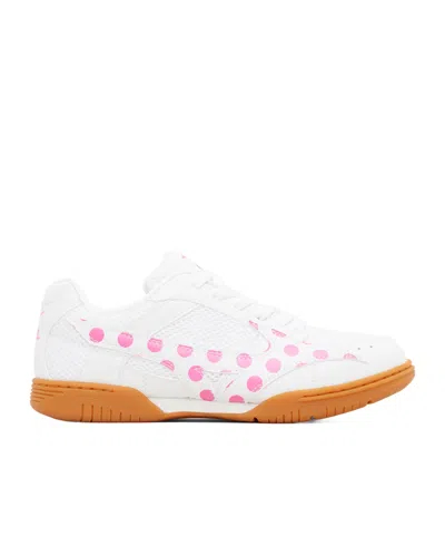 Comme Des Garçons Girl X Mizuno Collaboration Large Logo Sneakers In White