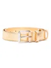 Comme Des Garçons Gold And Silver Belt In Yellow