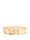 Comme Des Garçons Gold And Silver Belt In Yellow