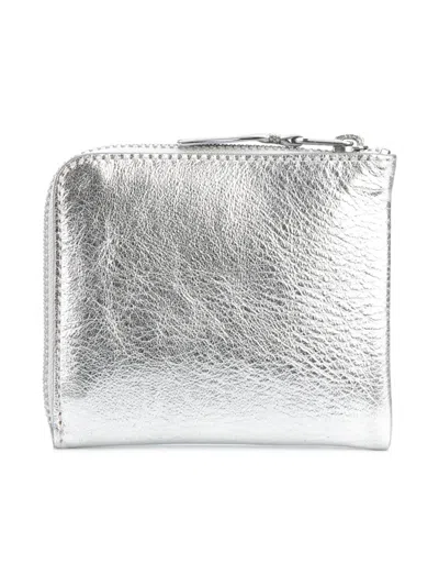 Comme Des Garçons Gold And Silver L-shape Zip Wallet