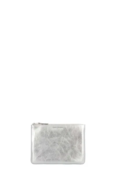 Comme Des Garçons ‘gold Line - Sa5100g' Wallet In Silver