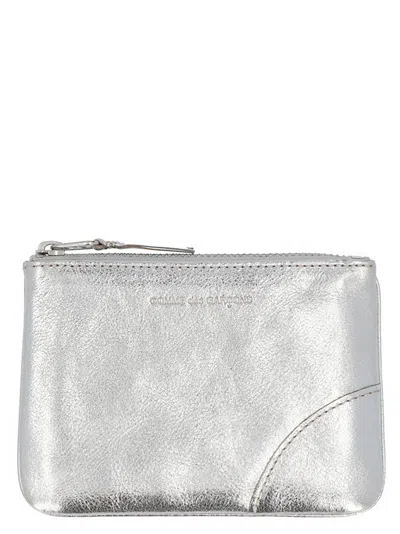 Comme Des Garçons Gold Line Card Holder In Brown