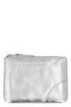 Comme Des Garçons 'gold Line' Card Holder In Silver