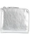 Comme Des Garçons Wallet Silver Silver In Metallic