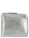 Comme Des Garçons Gold Line Wallet In Silver
