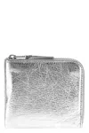 Comme Des Garçons 'gold Line' Wallet In Silver